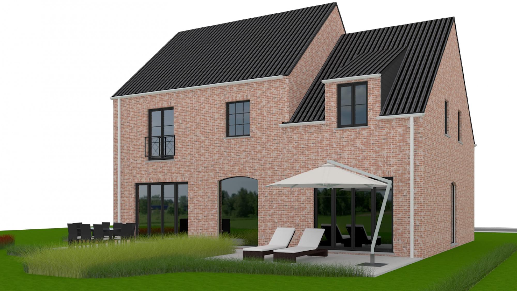 3D achtergevel