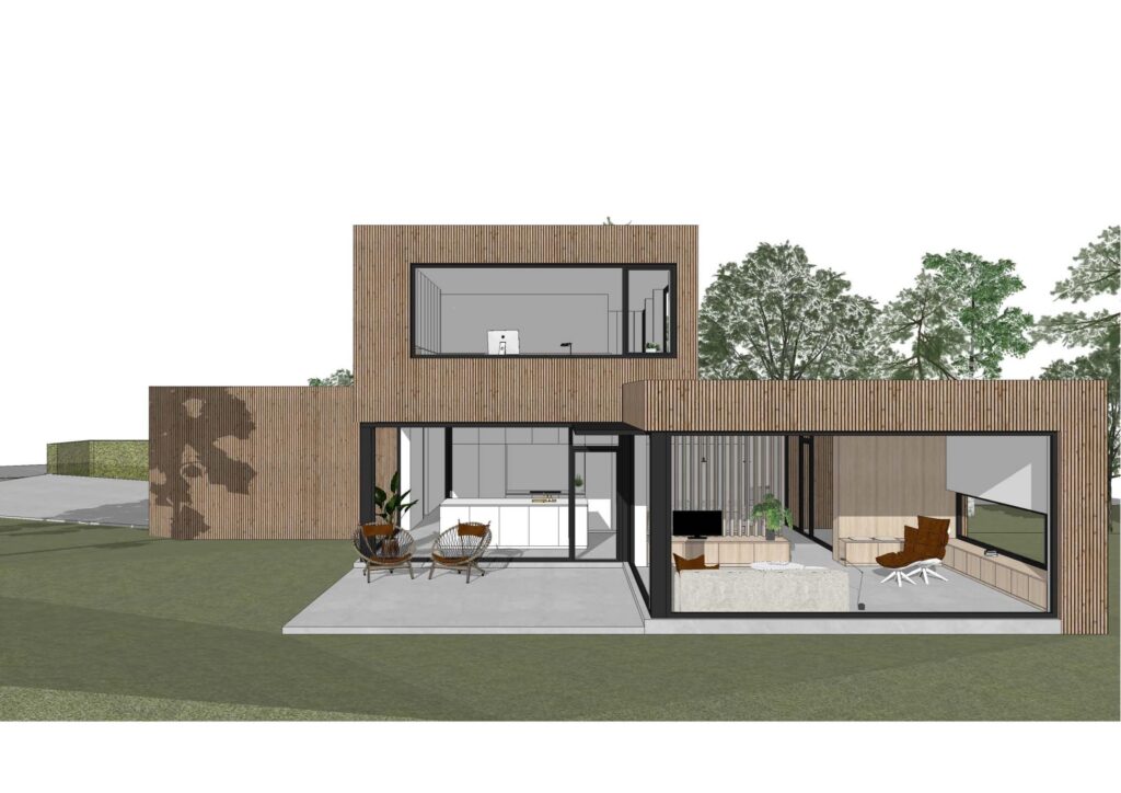 3D-render &mdash; woning Van Lommel, Kasterlee-Lichtaart