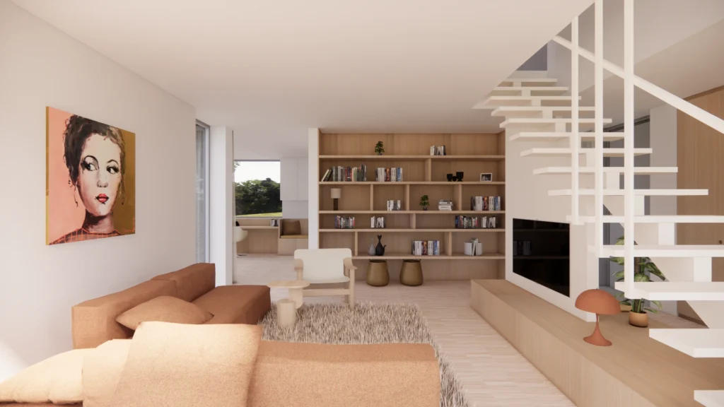 Leefruimte &mdash; woning Van Hemeldonck, Molenstede-Diest