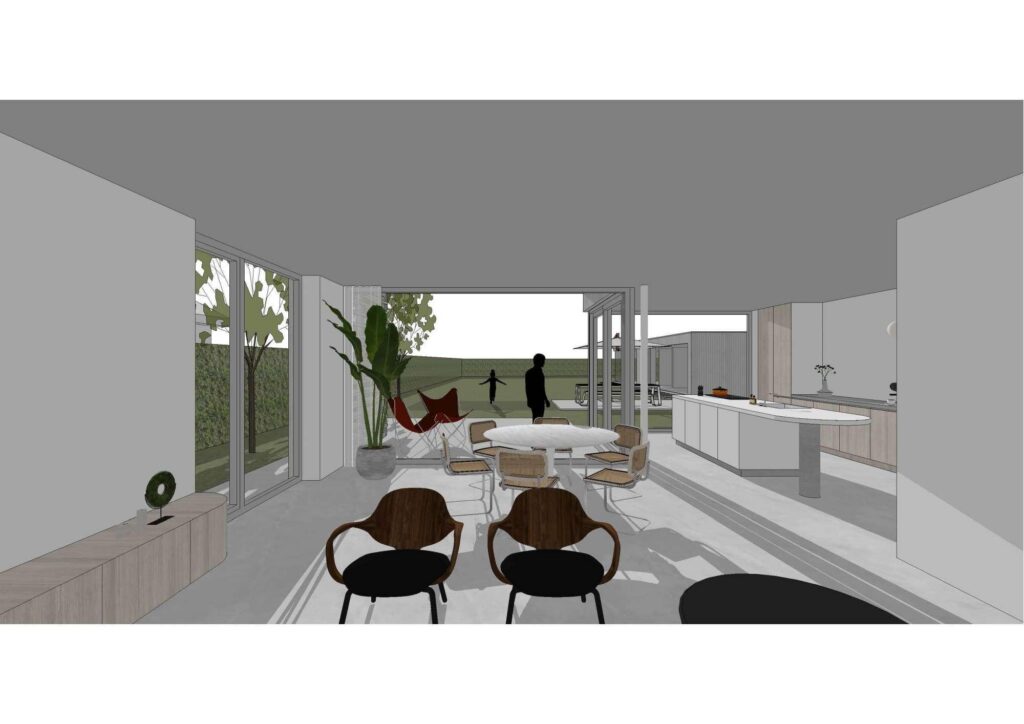 3D visualisatie slaapkamer &mdash; woning Slaets, Rumst