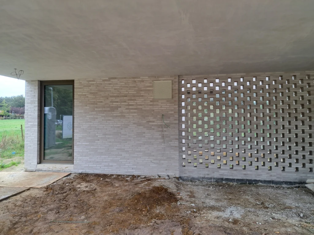 Exterieur gevel detail &mdash; woning Talander, Kasterlee-Lichtaart