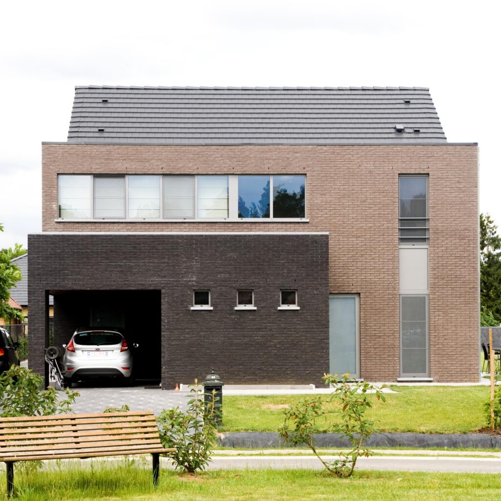 Geveldetail woning &mdash; woning De Backer, Herselt
