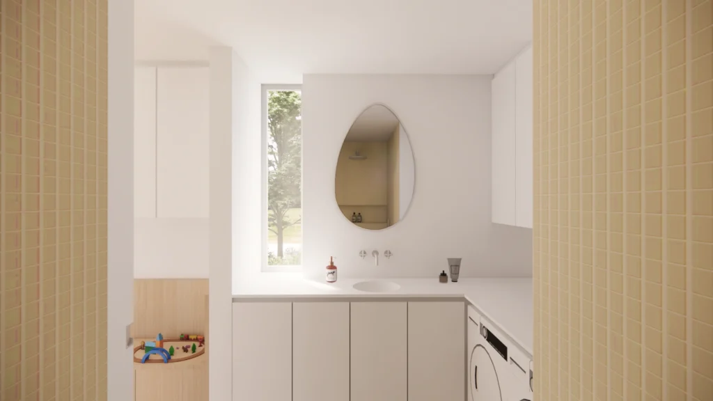 Doucheruimte &mdash; woning Van Hemeldonck, Molenstede-Diest