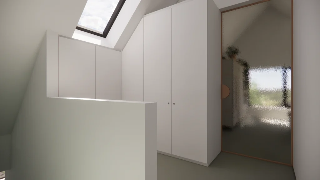 Dressing kamer &mdash; woning De Bock, Schelle