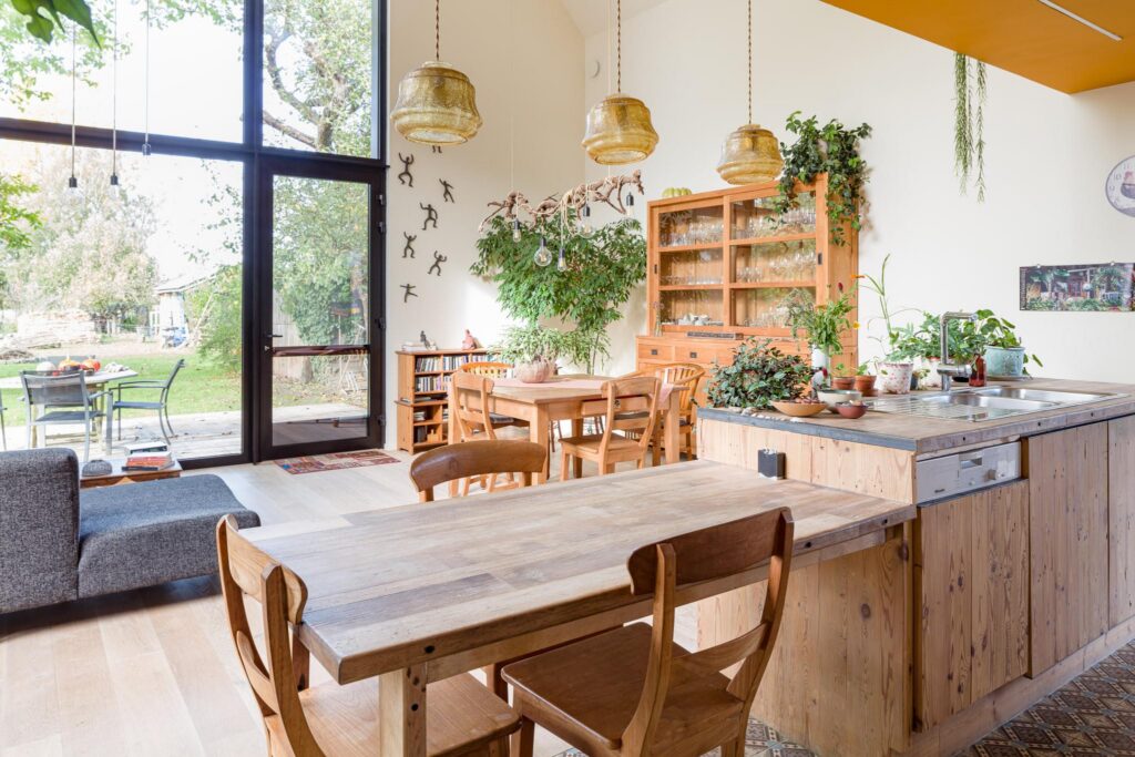 Keuken met eetkamer &mdash; woning Vandikkelen, Herent