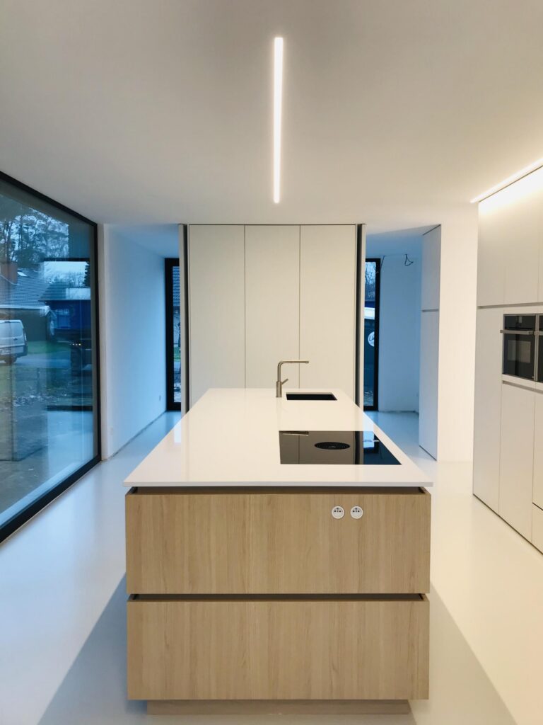 Keuken aanrecht &mdash; woning Van Berlo, Zoersel
