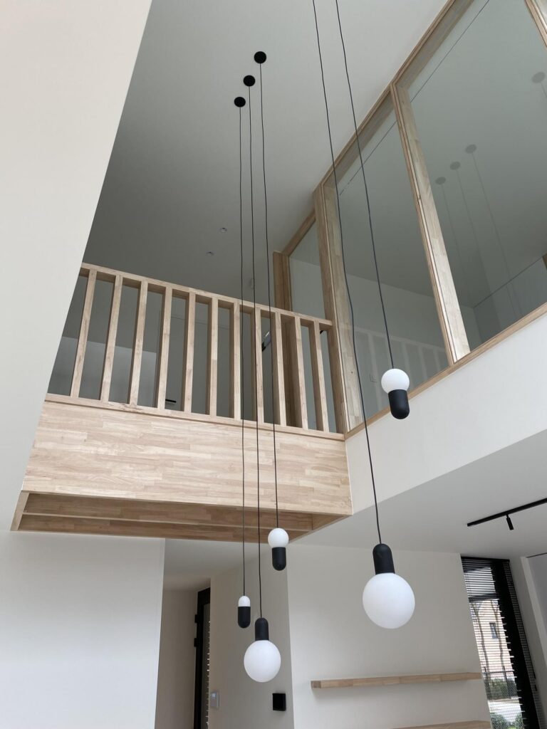 Trap reling detail bovenzijde &mdash; woning Dierckx, Mol