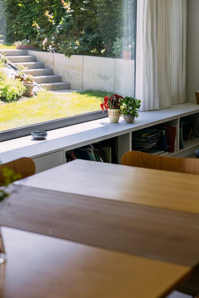 Exterieur voorgevel houtbekleding &mdash; woning Sorano, Tervuren
